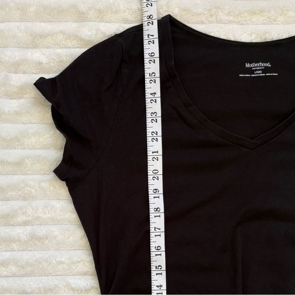 MOTHERHOOD MATERNITY Bundle of 3 Short Sleeve Tops Stretch Sides Size Large - Picture 9 of 10